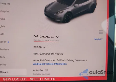2022 Tesla Model Y Performance Dual Motor All-Wheel Drive from USA, damaged, VIN 7SAYGDEF3NF408135